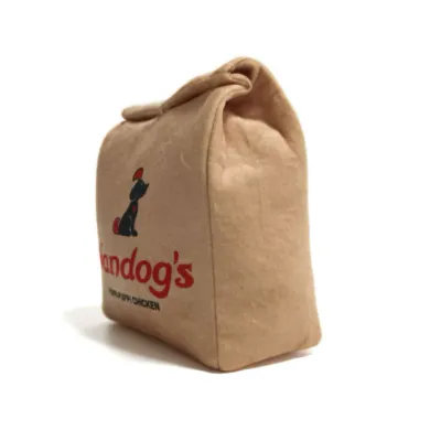 CatwalkDog Takeaway-Tüte - Fast Food Motiv - Plüschspielzeug - 15cm