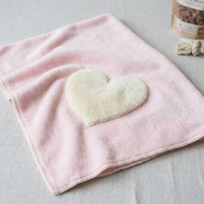 Baubaru Hundedecke Dudu Pink – Mit Herz (100x75 cm)