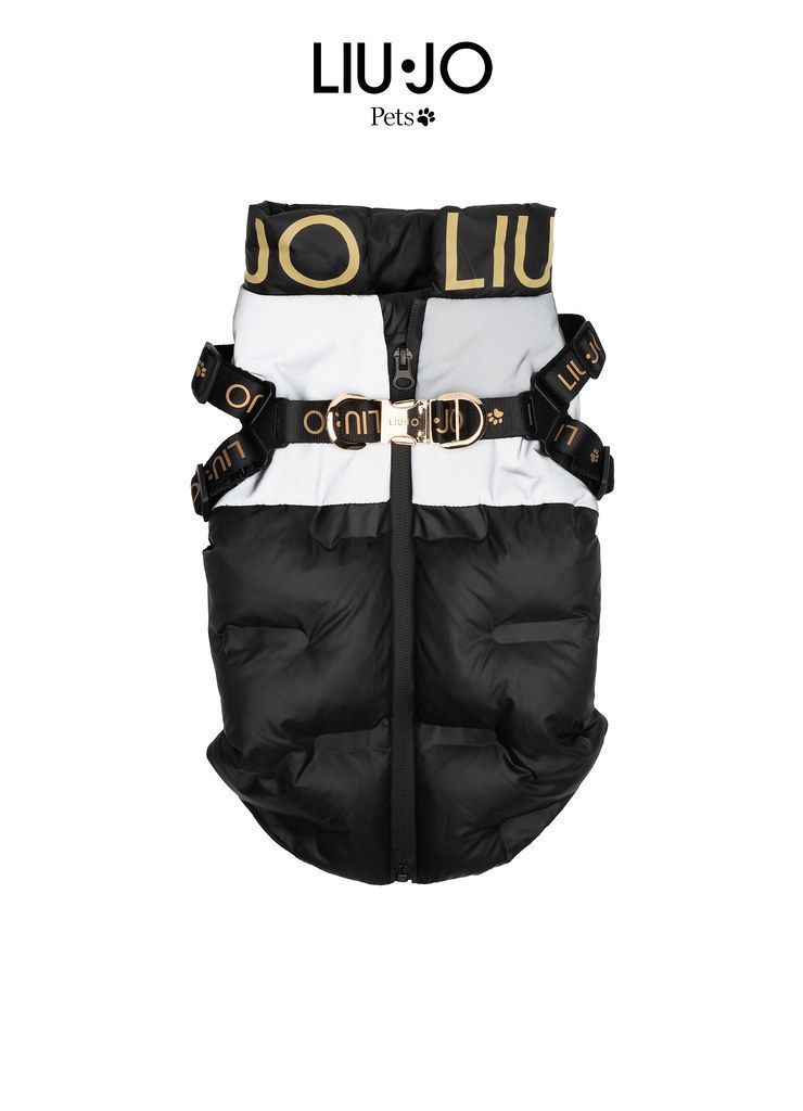 Veste Liu-Jo matelassée pour chien avec harnais