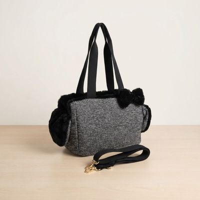 Rio Bag Shock Black + Castorino Black Baubaru draagtas