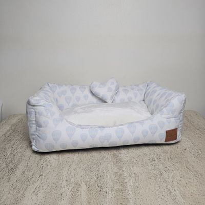 Premium Hundebett Impero – Blue Balloon Edition (40x30 cm)