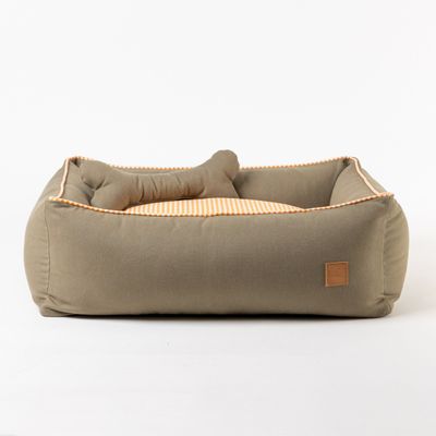 Impero Hundebett & Reisedecke Set – Castorino Grey (70x50 cm)
