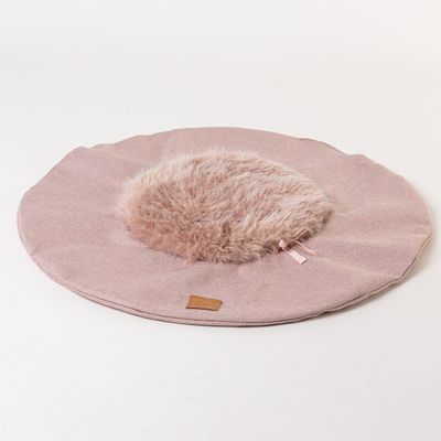 Baubaru Runde Hundedecke Calla – Rock Pink & Crystal Pink