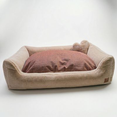 Impero Hundebett – Castorino Beige / Glasgow Beige 90x60cm