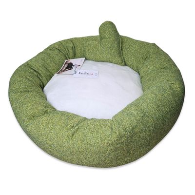 Girella Hundebett – Shock Green / Soft Panna (65 cm)
