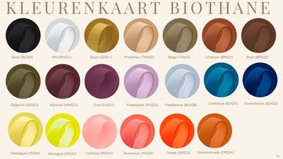Skyo Atelier BioThane® Leibanden – Comet, Track & Trail op kleur
