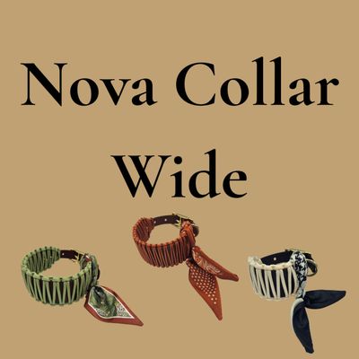 Halsband Nova Wide – BioThane® & Paracord - Skyo