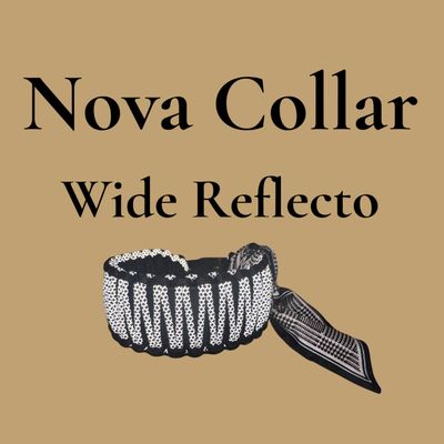 Halsband Nova Wide Reflector – BioThane® & Paracord - Skyo