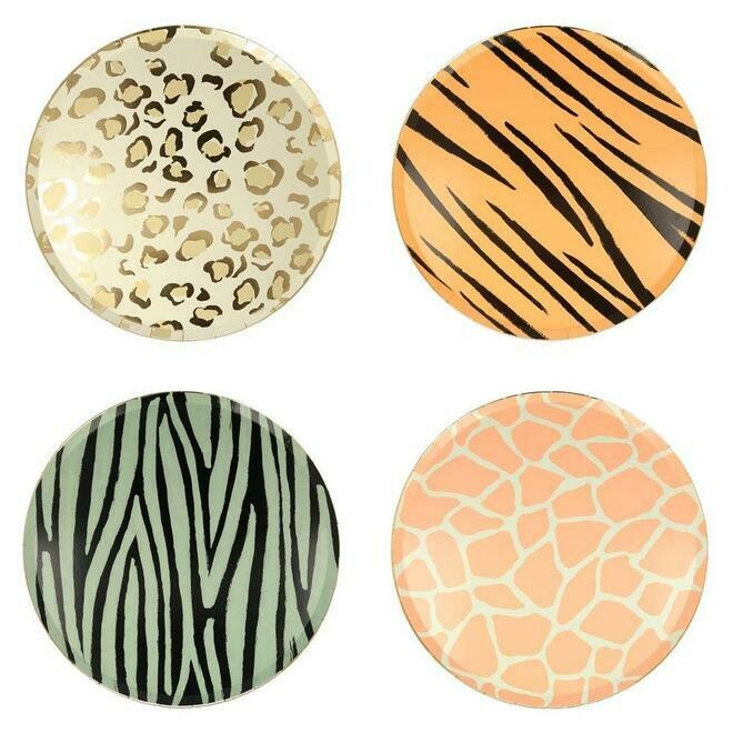 ASSIETTE SAVANE 4 MODELES GRAND FORMAT (x8)