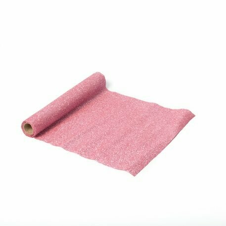 CHEMIN DE TABLE ETINCELANT PAILLETTES ROSES 30CMX3M