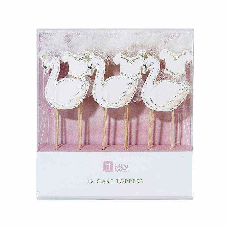 PIC CAKE TOPPER CYGNE (x12)
