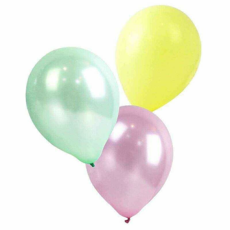 BALLON PASTEL 3 COULEURS (x16)