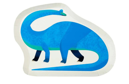 ASSIETTE SILHOUETTE DINOSAURE (x12)