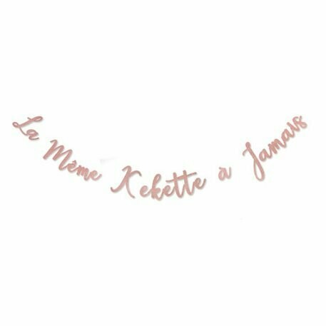 GUIRLANDE LA MEME KEKETTE A JAMAIS PAILLETTES ROSES 2.20M