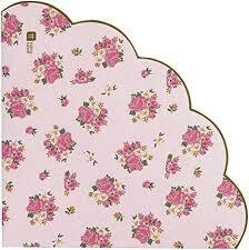 SERVIETTE DENTELLE FLORALE (x20)