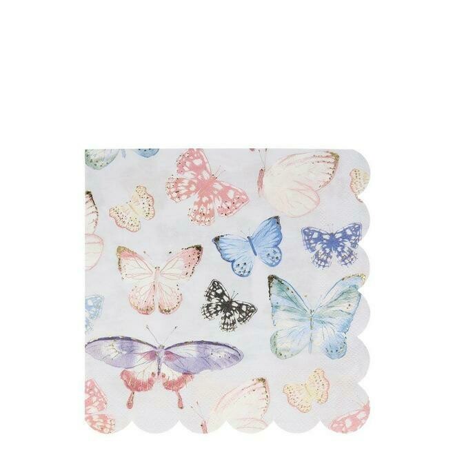SERVIETTE PAPILLON GRAND MODELE (x16)