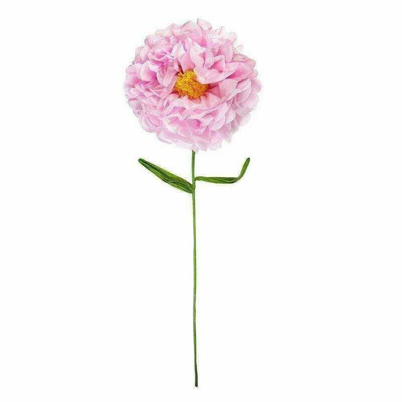 FLEUR PAPIER SUR TIGE 110CM ROSE
