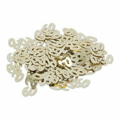 CONFETTIS METAL "60" OR 1CM 17GR