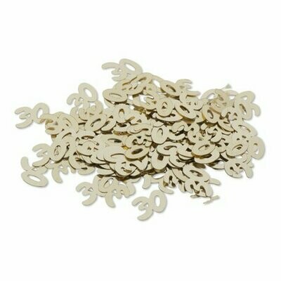 CONFETTIS METAL "30" OR 1CM 17GR