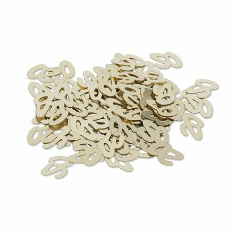 CONFETTIS METAL "20" OR 1CM 17GR