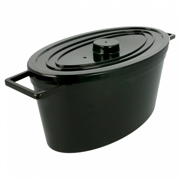 COCOTTE 31x15x12CM NOIR POLYCARBONATE