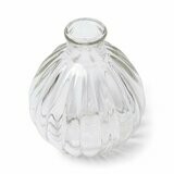 VASE ANTOINETTE VERRE BOULE RETRO 8.5X9.5CM