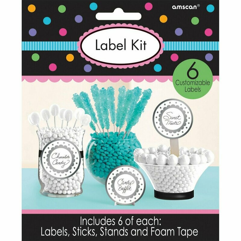 ETIQUETTE CANDY BAR GRIS (x6)