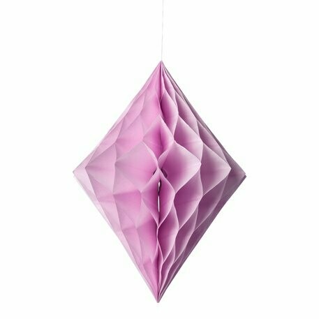 LOSANGE ALVEOLE ROSE 30X22CM