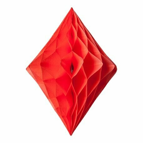 LOSANGE ALVEOLE CORAIL 30X22CM