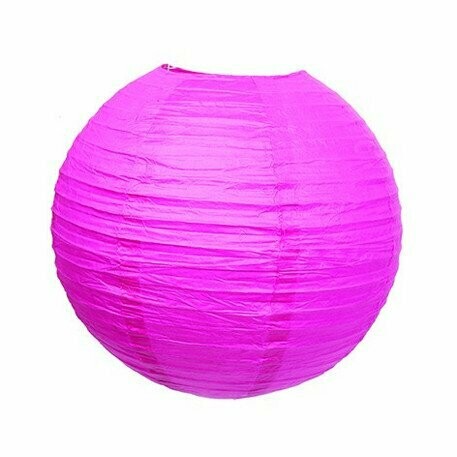 LANTERNE JAPONAISE 35CM FUCHSIA