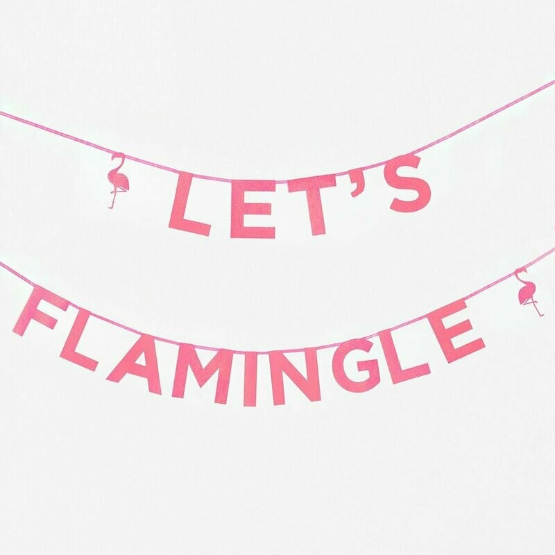 GUIRLANDE LET'S FLAMINGLE PAILLETTES ROSE