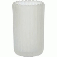 PHOTOPHORE VERRE BLANC 7.5X12.5CM