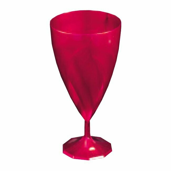 VERRE A VIN 15CL PLASTIQUE FUCHSIA (x6)