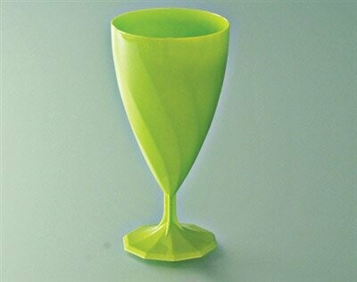 VERRE A VIN 15CL PLASTIQUE ANIS (x6)