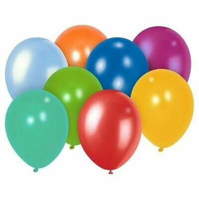BALLON LATEX 20-25CM ASSORTI (x100)