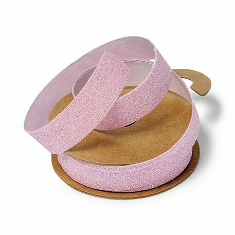 RUBAN ADHESIF ETINCELANT PAILLETTES ROSE 1.5CMX2M