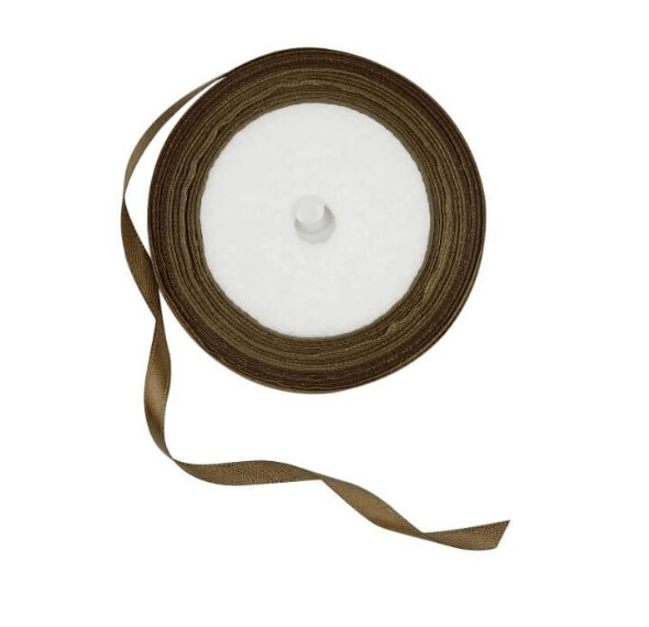 RUBAN SATIN 6MMX20M CHOCOLAT