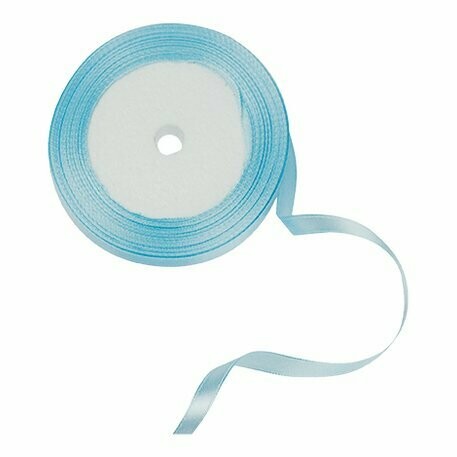 RUBAN SATIN 6MMX20M BLEU CIEL
