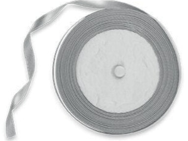 RUBAN SATIN 6MMX20M GRIS