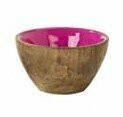 BOL BOIS 10X5CM FUCHSIA