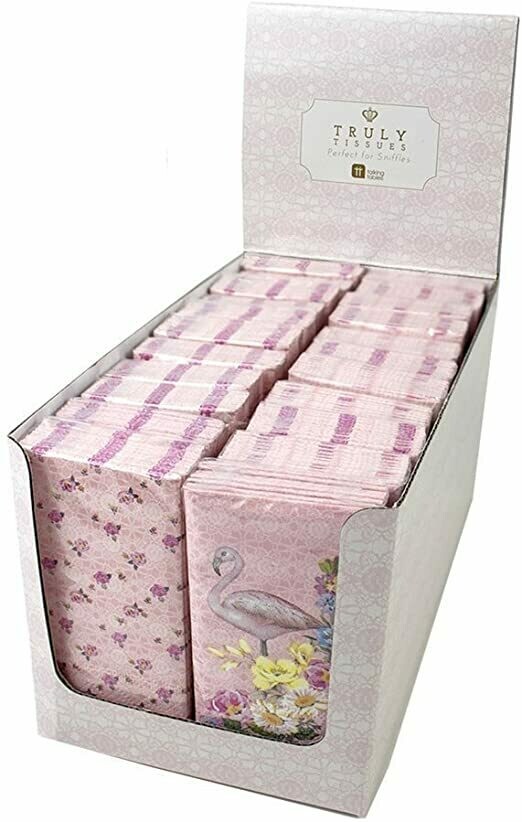 MOUCHOIR PAPIER FLAMINGO 3 PLIS (x10)