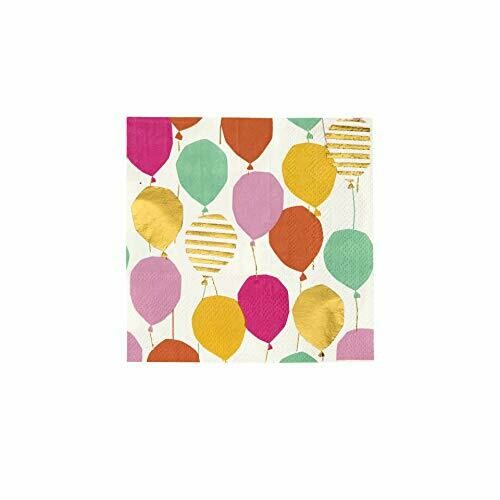 SERVIETTE PAPIER 25X25CM BALLONS (x16)