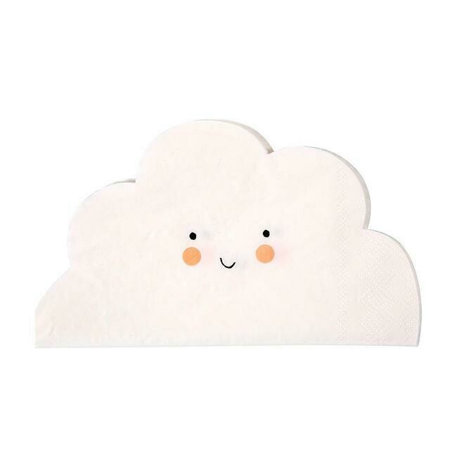 SERVIETTE FORME NUAGE (x20)
