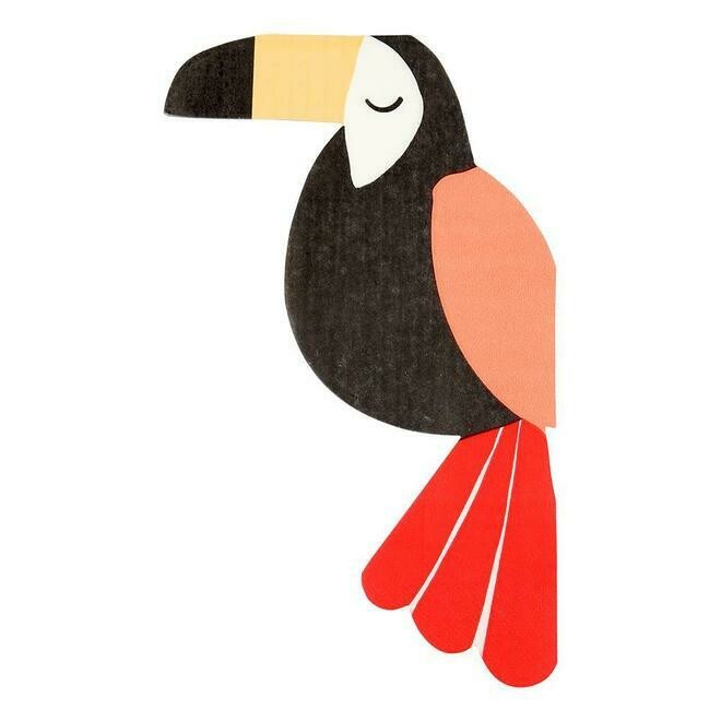SERVIETTE FORME TOUCAN (x20)