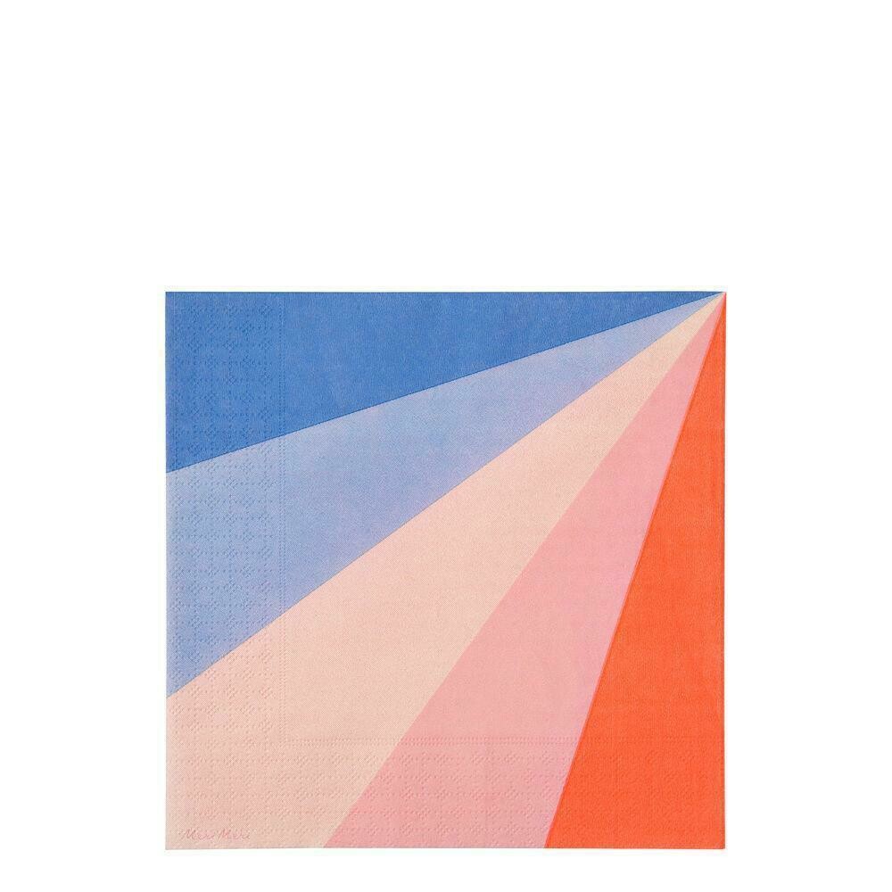 SERVIETTE ROUE DE COULEURS (x20)