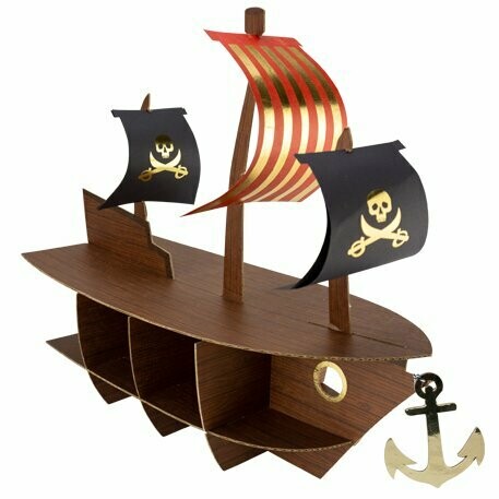 PRESENTOIR BATEAU PIRATE 46.5x40x20CM