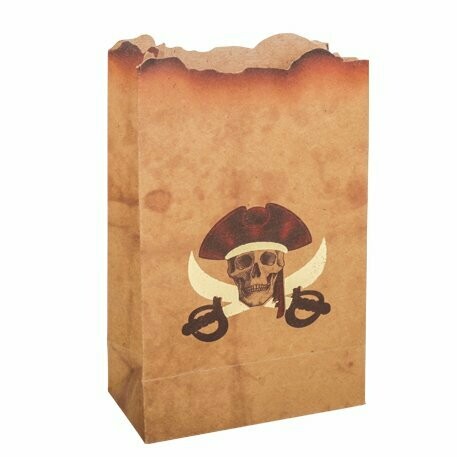 SACHET PIRATE KRAFT & OR 9.5X15CM (x4)