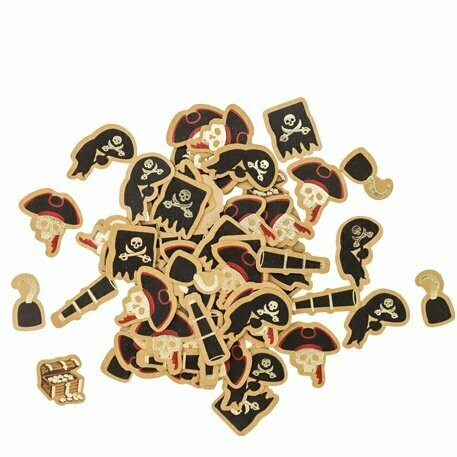 CONFETTIS PIRATE DE 1.5 A 3CM (x100)