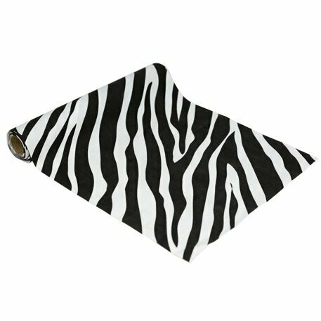 CHEMIN DE TABLE SUÉDINE ZÈBRE 28CMX3M