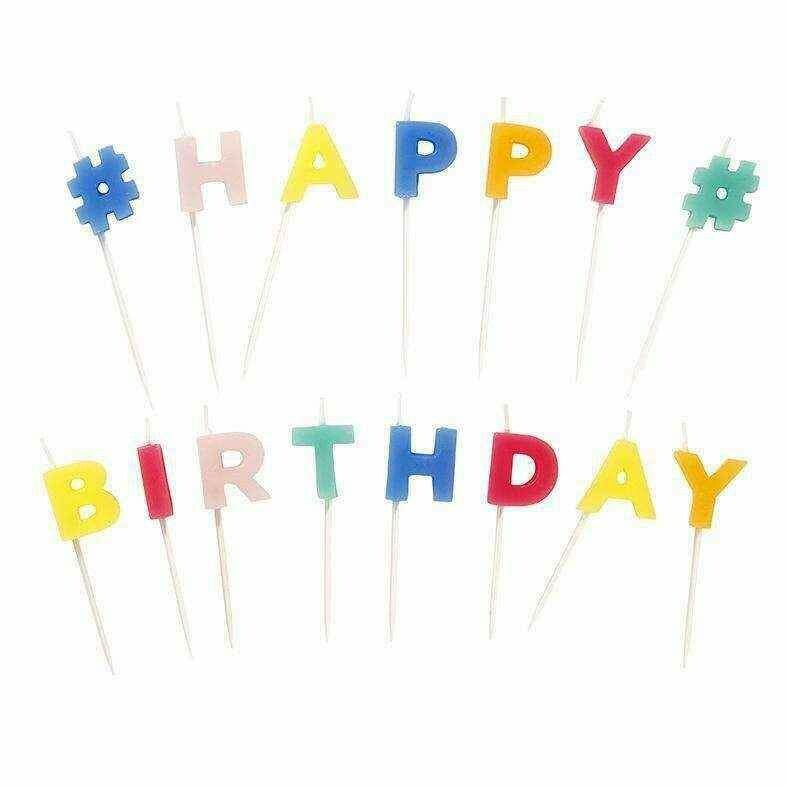BOUGIE HAPPY BRITHDAY COULEURS SUR PICS